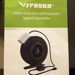 Inline Duct Fan with Variable Speed Control
