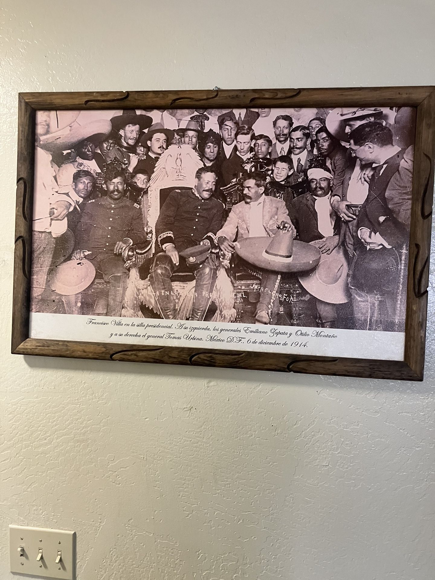 22x 34Cuadro De F Villa Y E Zapata