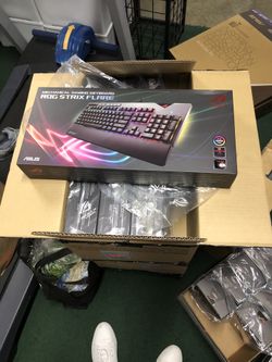 Asus strix mix cherry mechanical gaming keyboard new