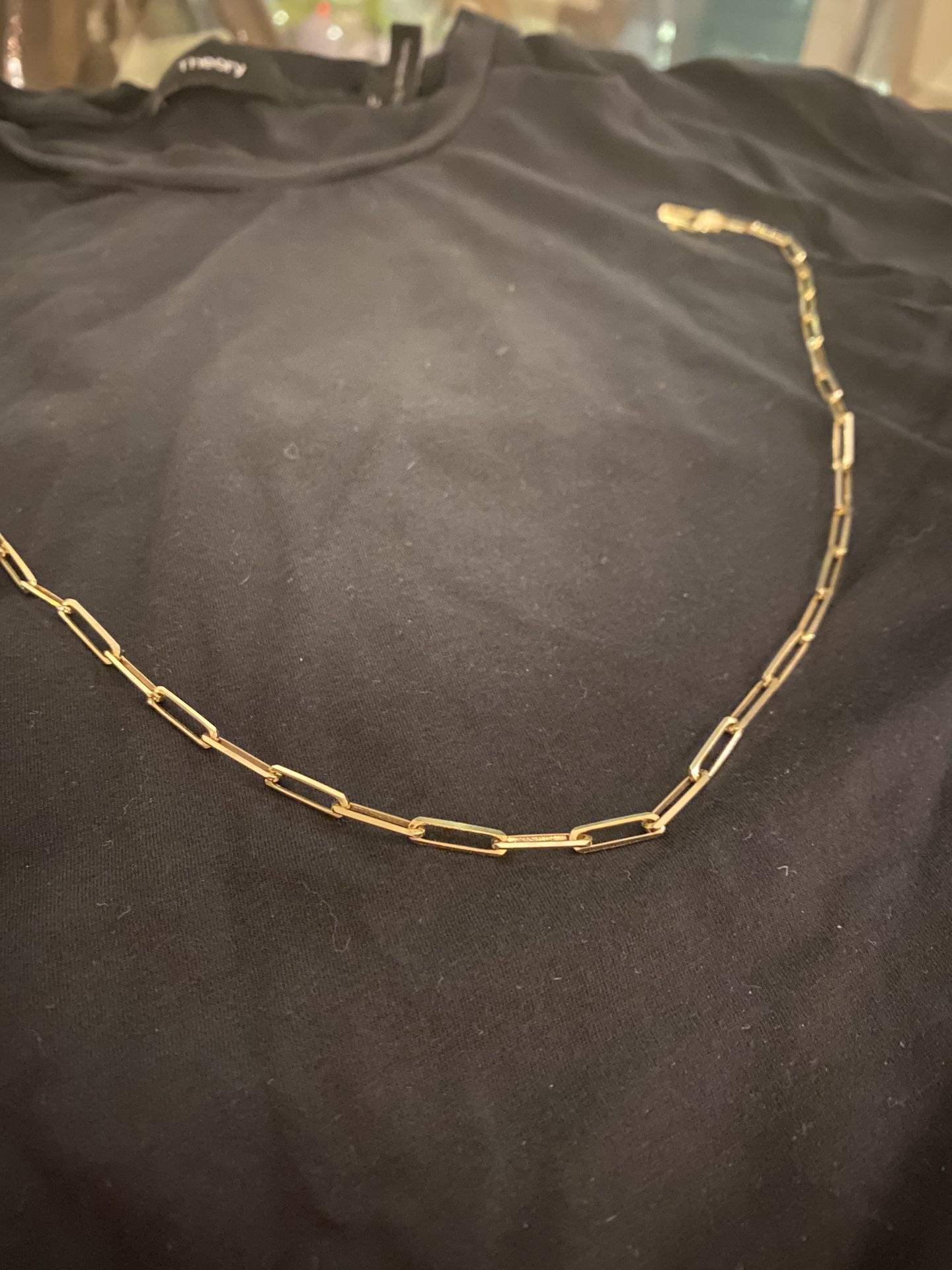 Solid 14kt Paperclip Link Gold Chain 10.5 Grams