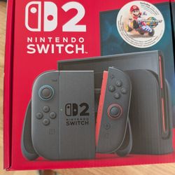 Brand New Nintendo Switch 2 Mario Kart World Bundle with 1 Year of Nintendo Online Membership 