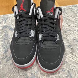 Jordan 4 Bred (size 9.5)