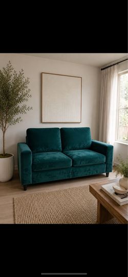 Emerald  Suede Couch $350 OBO
