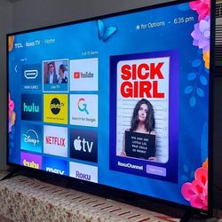 🔴SMART  TV  TCL  75"  4K  ROKU   LED  HDR   DOLBY   VISION   FULL  UHD  2160p🟢 ( NEGOTIABLE  )🟢 FREE   DELIVERY 🟣
