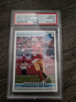 BROCK PURDY ROOKIE GRADE PSA 10