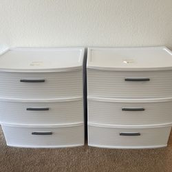 Two 3 Drawer Wide Tower Snowfall White - Brightroom™ - Originally $54