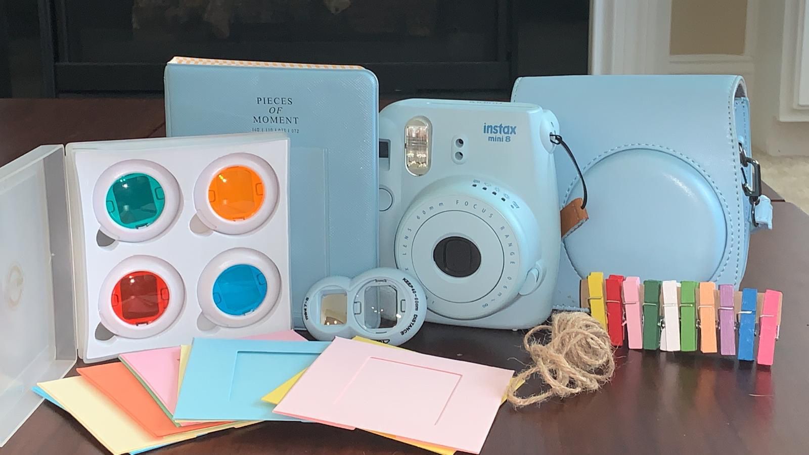 FujiFilm Instax Mini 8 Polaroid Camera w/ Case and Accessories
