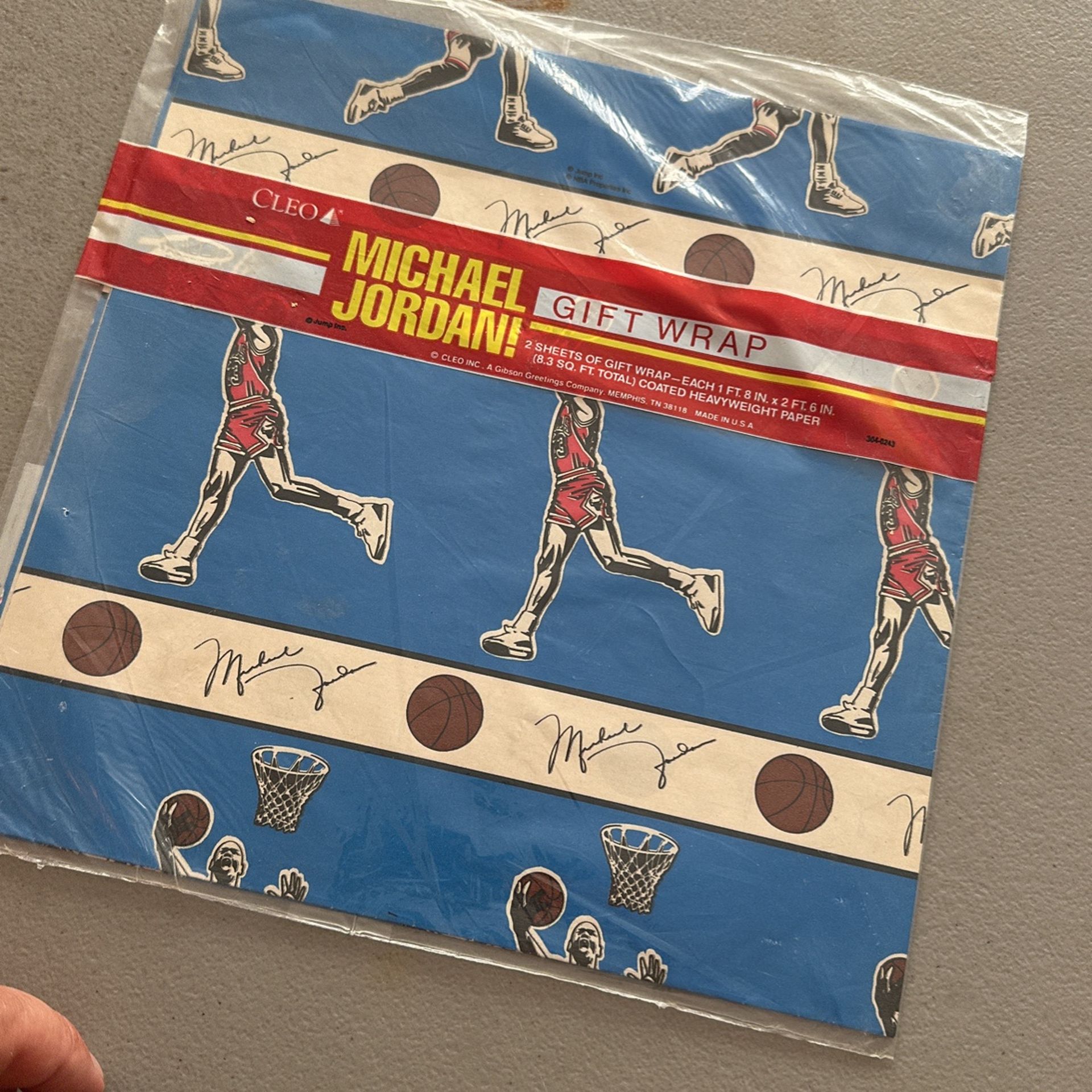 Michael Jordan vintage gift wrap