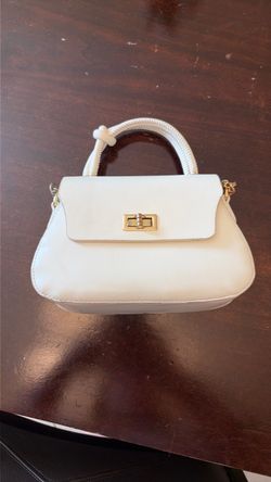 White mini purse