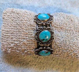 Sterling Silver and Turquoise bracelet cuff