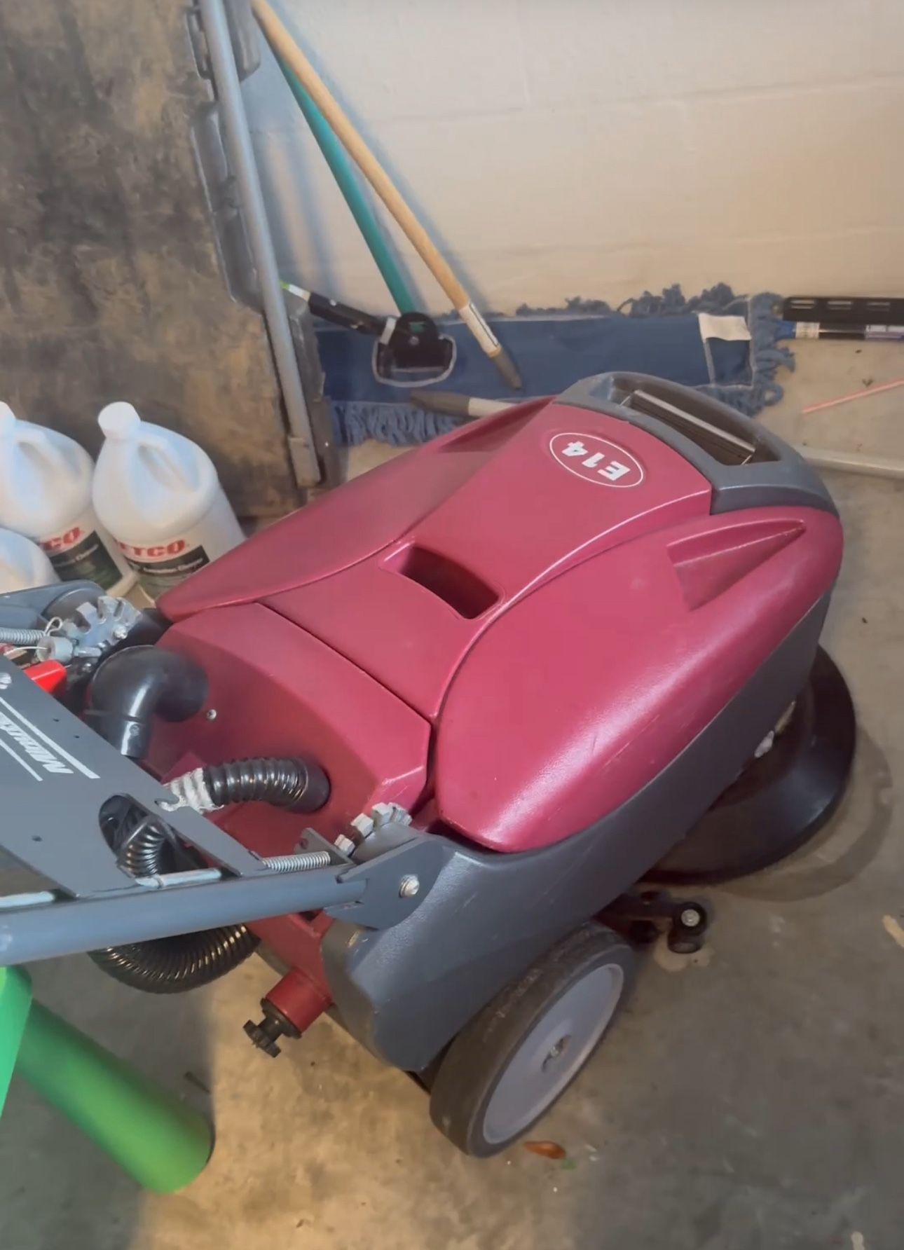 14 Inch Floor Scrubber Cordless
