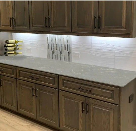 THINSCAPE
8 ft. L x 25 in. D Engineered Composite Countertop in Soapstone Mist with Satin Finish