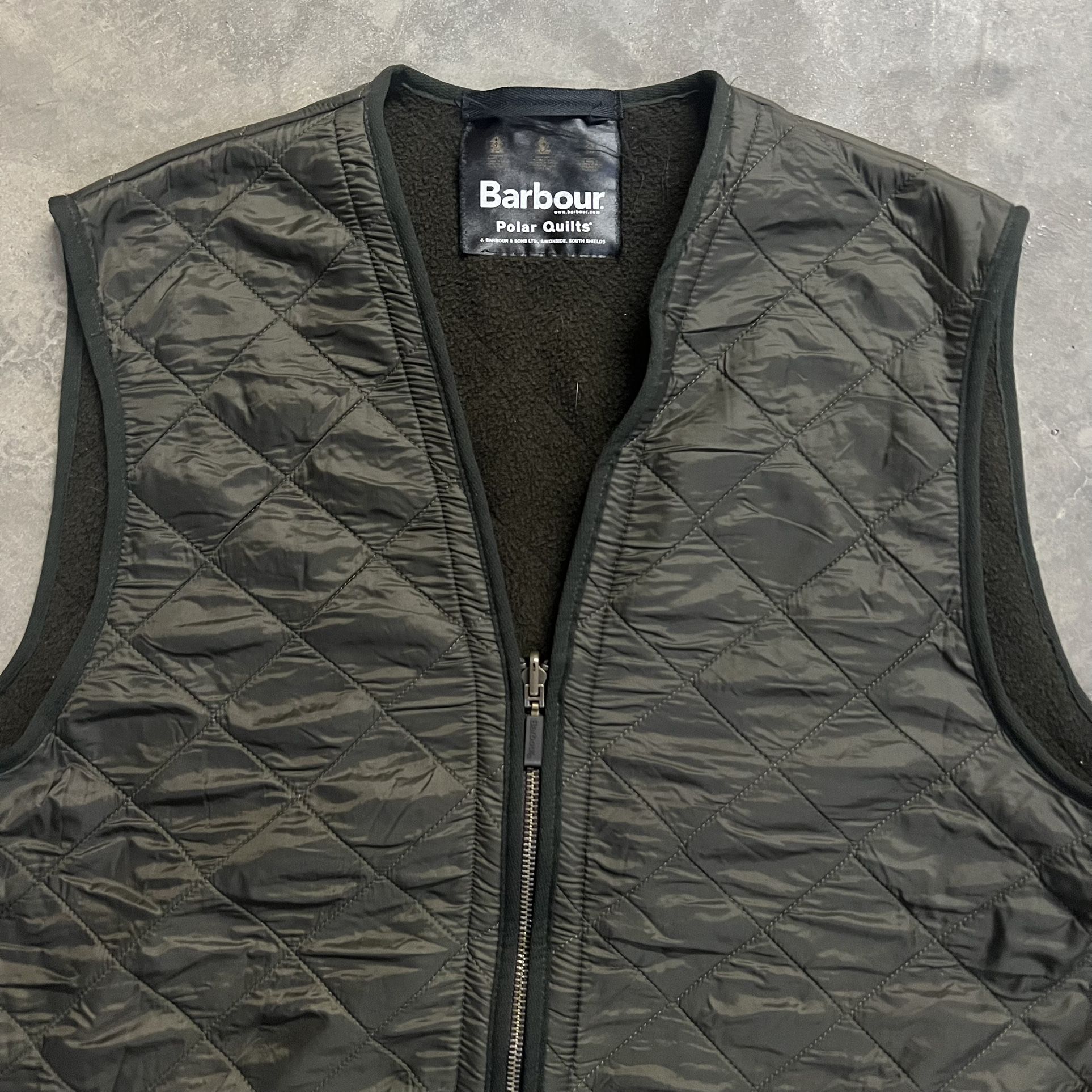 Official Barbour Men’s Polar Quilt Outdoors Hiking Vest XXL