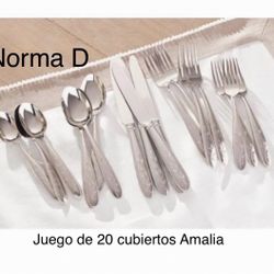 Juego De 20 Cubiertos Amalia Nuevos En Sus Cajas 🌺
