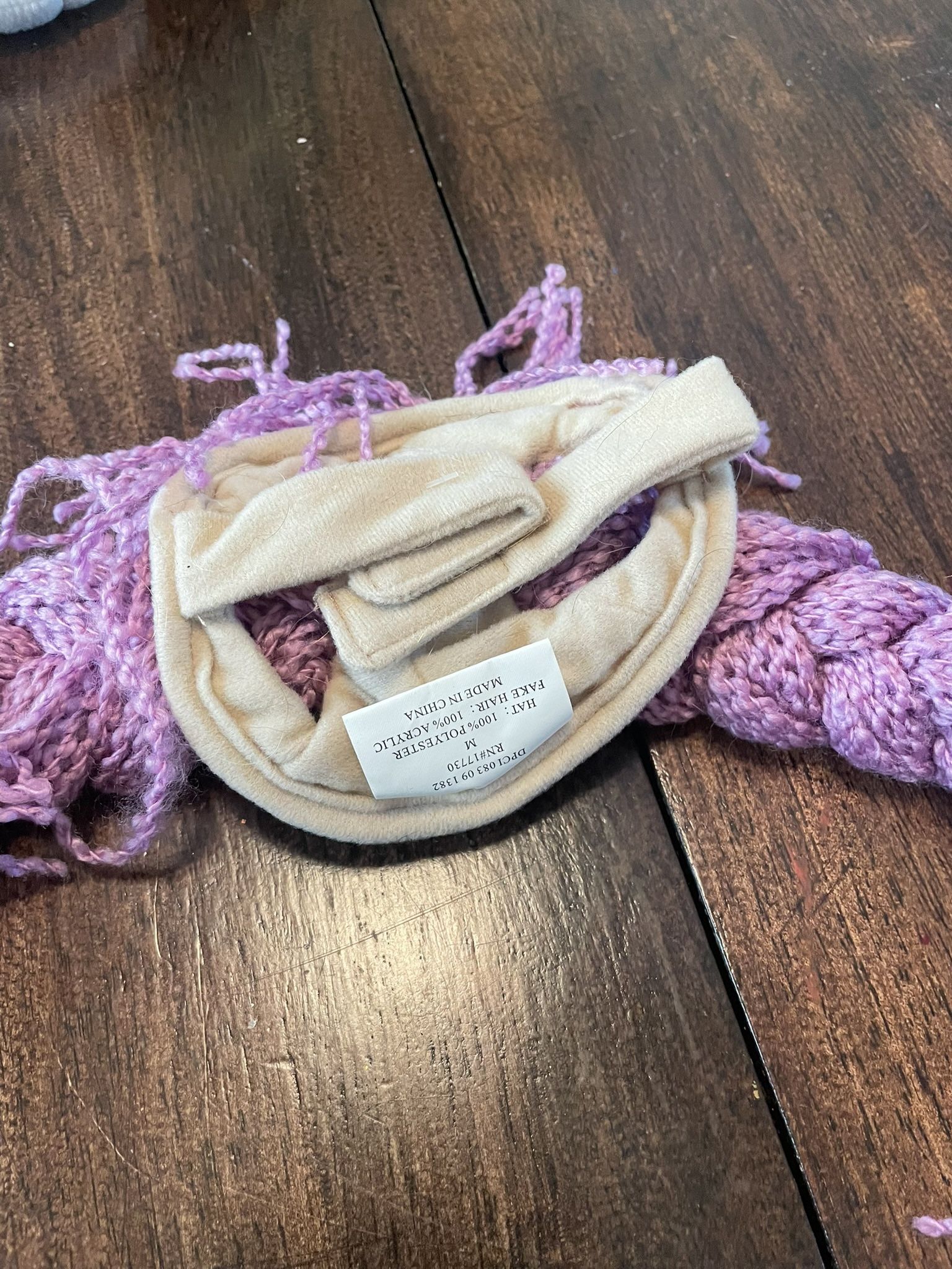 small size pet yarn wig 