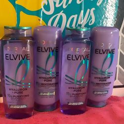 2-L’Oréal Elvive Shampoo 2-Conditioner All For $15