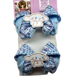 Cinnamon Roll Hair Bow Set 