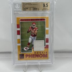 Patrick Mahomes Rookie Phenom BGS 9.5