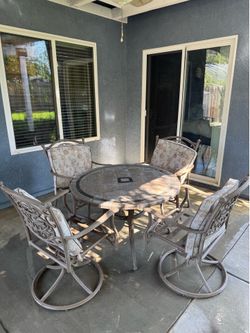 Stone Patio Set