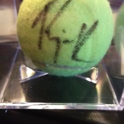 Rajeev Ram Pro Tennis Player Autographed Ball