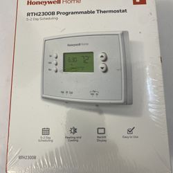New Factory Sealed 5-2 Day Programmable Thermostat; Digital Backlit Display; RTH2300B