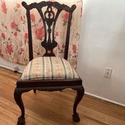 Victorian Chair With Soft Seat 