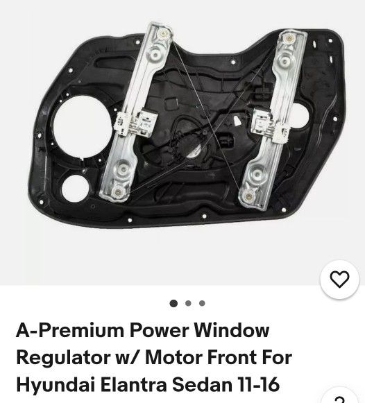 Hyundai Elantra Sedan Window Regulator (2011-2016)