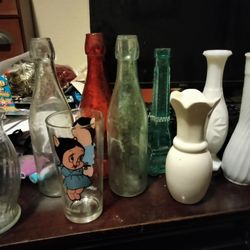 Lott Of Vintage Bottles (11 Total)