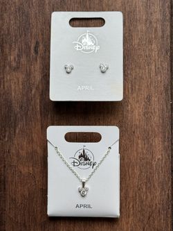 Disney Mickey Earring and Necklace set