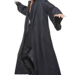 Men's Tunic Jedi Starwars Cosplay Costume Adults Outfits Halloween Robe Hooded Uniform.