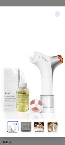 Kingdo 2-in-1 Auto-Foaming Facial Cleansing Brush Set