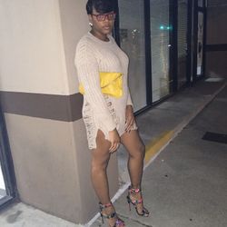 Oversized Nude Sweater Dress