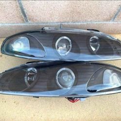 97-99 MITSUBISHI ECLIPSE LED HEADLIGHTS FAROS CALAVERAS MICAS LUCES 