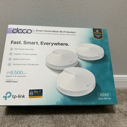 Deco M9 Plus - 3 Pack AC2200 Smart Home Mesh WiFi System