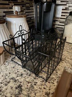 Portable Wrought Iron Utensil (Picnic) Caddy