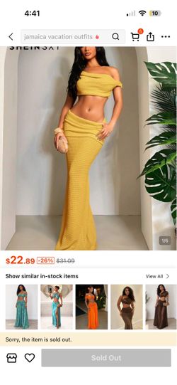 Two piece yellow outfit