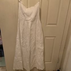 White Strapless Dress