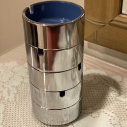 MCM 3” Maru Trend Pacific Isamu Kenmochi Japan Chrome ASHTRAYS ~ 1960’s