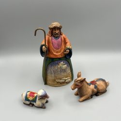 Jim Shore 2003 “Let Earth Receive Her King” 3 Piece Figurine Set.  Perfect Condition!