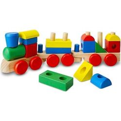 Real Wood Stacking Train Toddler Toy