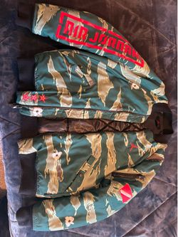 Nike Air Jordan "City of Flight" Tiger Camo Bomber Jacket - Medium