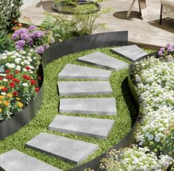 Vevor Steel metal Edging 4pc 40 x 6in Rust-Resistant Garden Edging Border Black