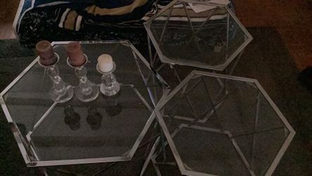 Glass in table