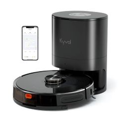 Kyvol Cybovac S31 Smart Laser Robot Vacuum With Self-Emptying Dustbin, Black