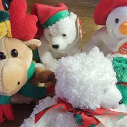 Eight Piece Holiday  Beanie Baby Collection