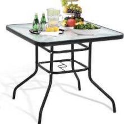 Brand New In Box Glass Dining Table 