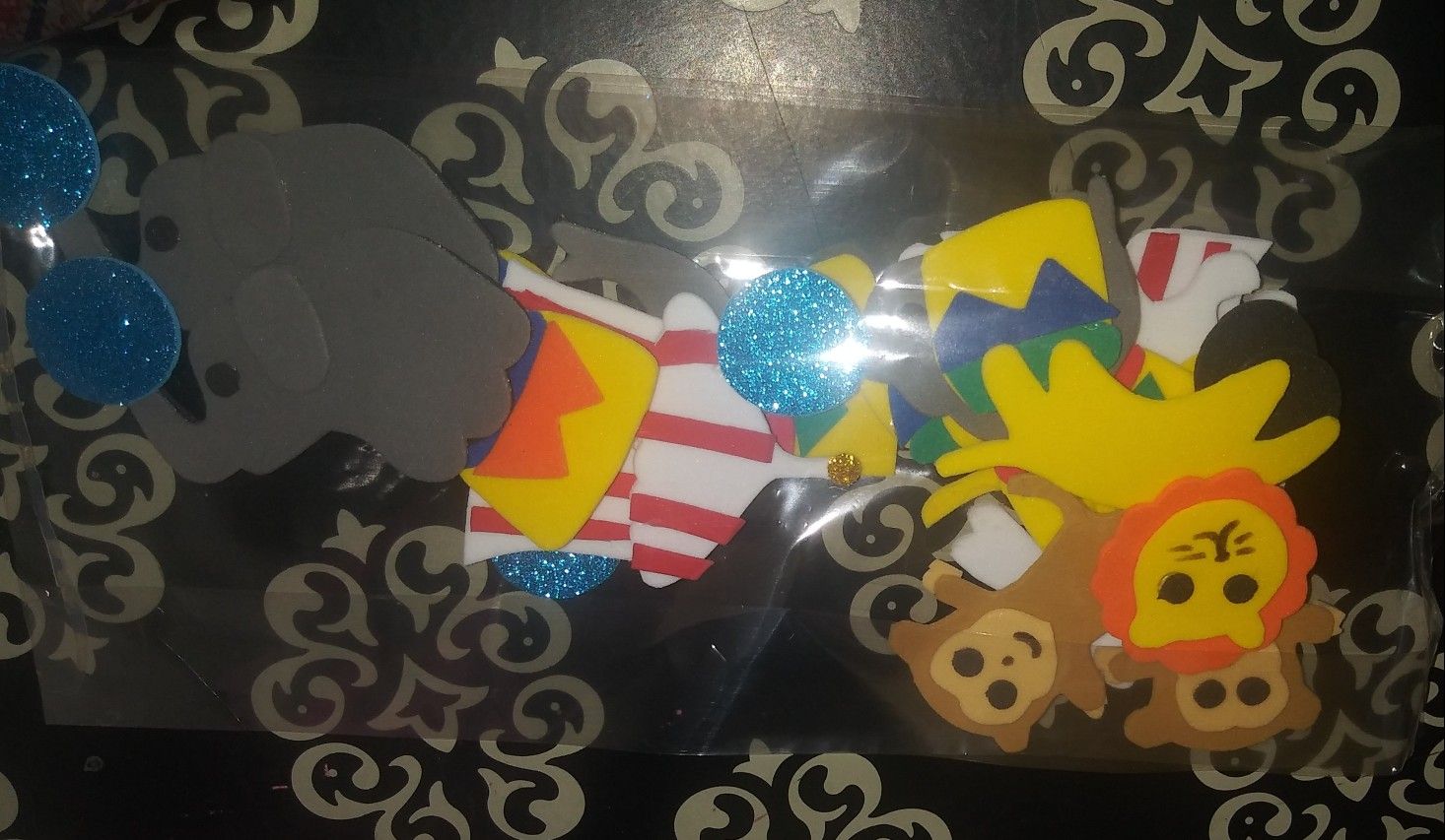 Circus cup cake toppers