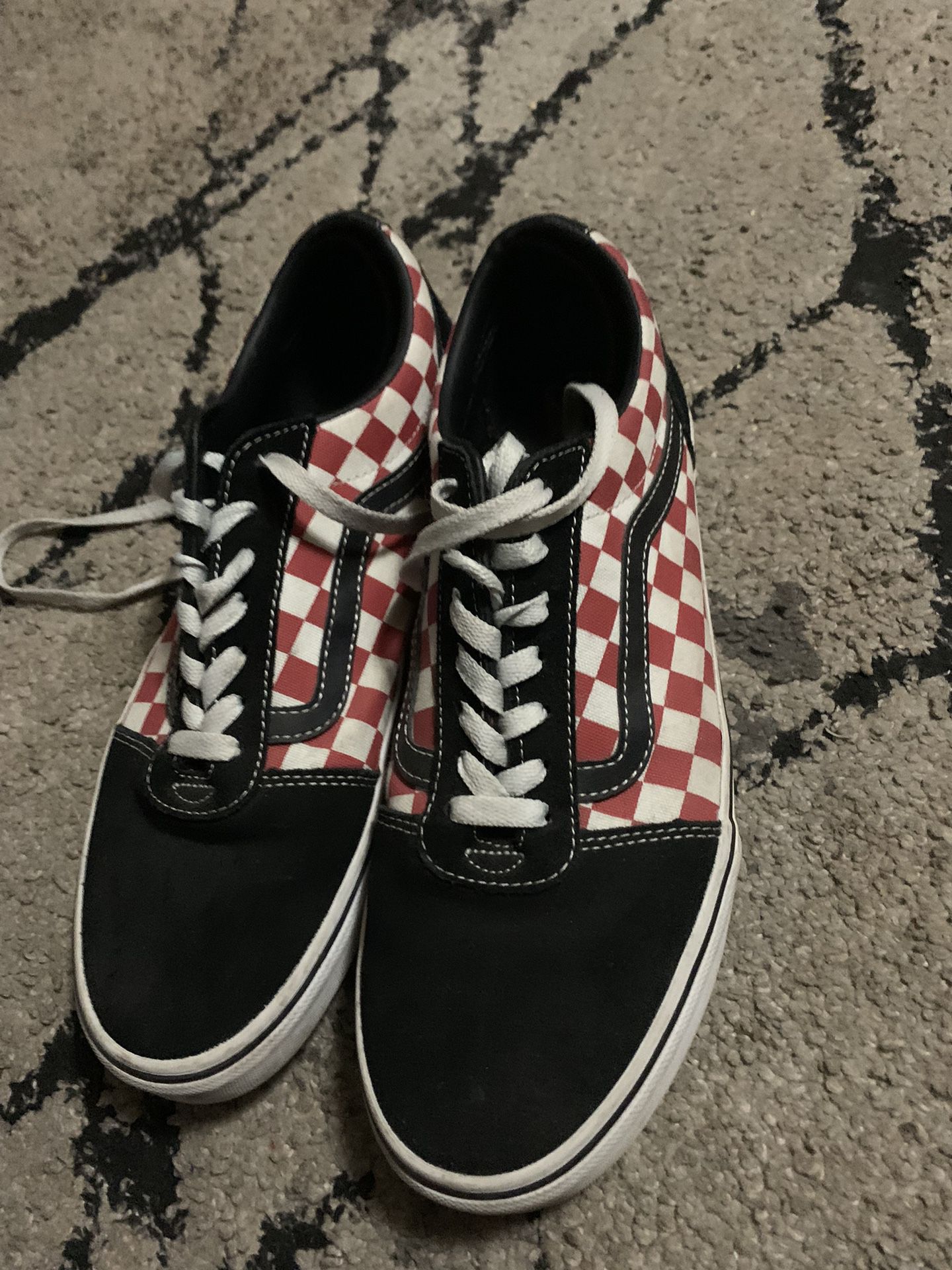Red Checkers Vans