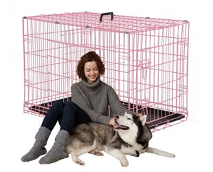 XXL Pink dog cage