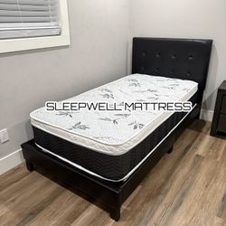 Twin Size Bed Frame With Mattress Included 